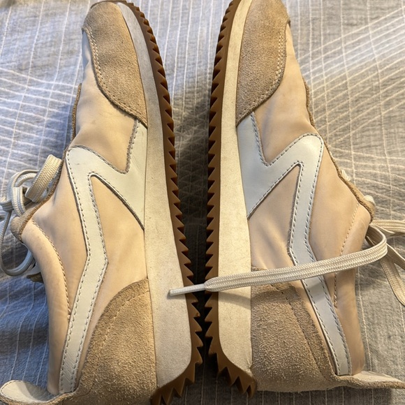 RAG & BONE Women’s Retro Runner Sneakers Tan Oyster Grey Size 37/ 7 US - Picture 11 of 12